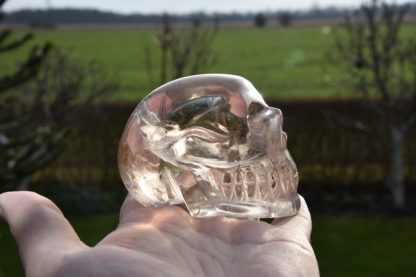 smoky quartz crystal skull